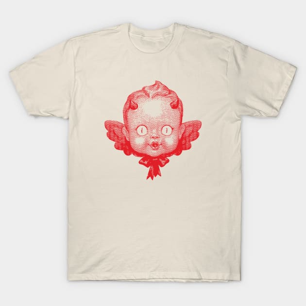 Devil Baby Dollar T-Shirt by Marianne Martin